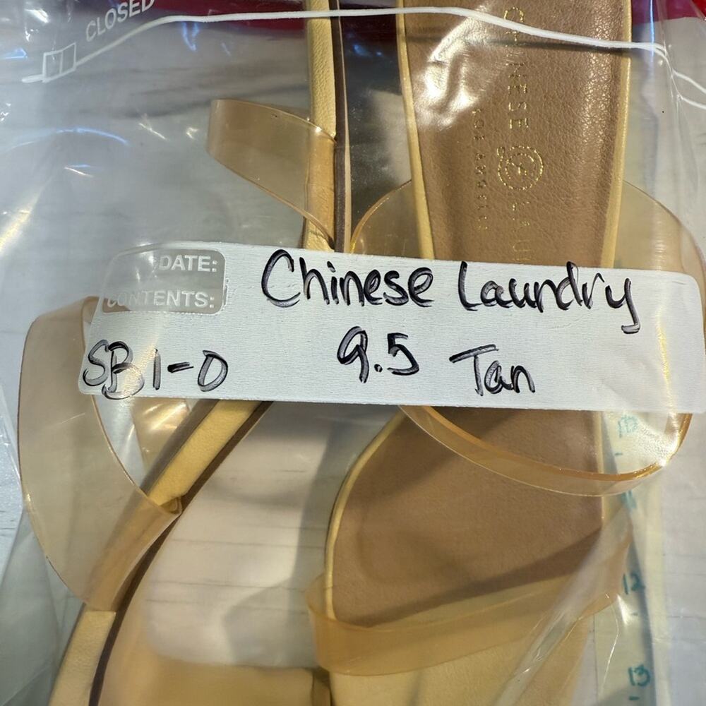 Chinese Laundry Tan Heels Yaya 9.5 - Picture 6 of 6